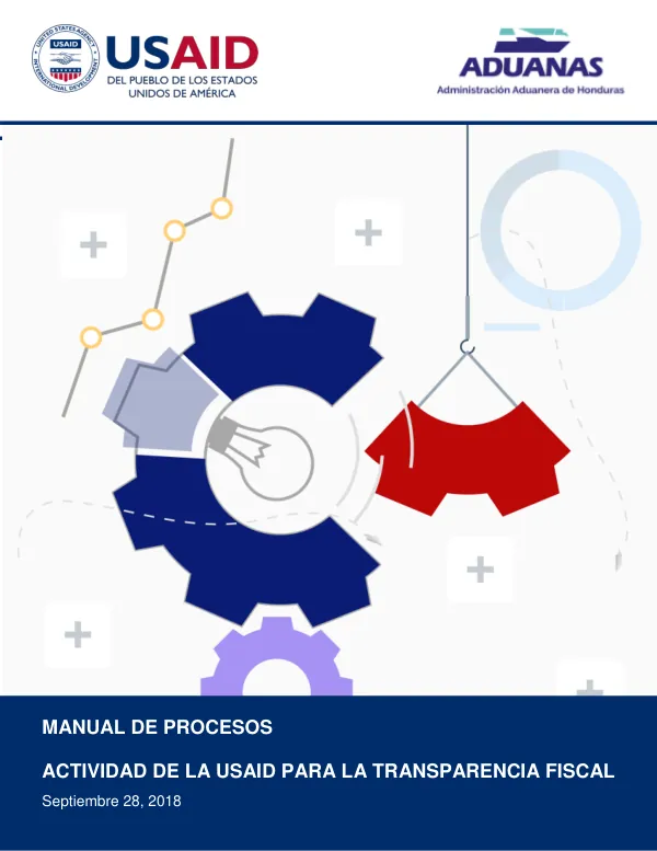 MANUAL DE PROCESOS ACTIVIDAD DE LA USAID PARA LA TRANSPARENCIA FISCAL
