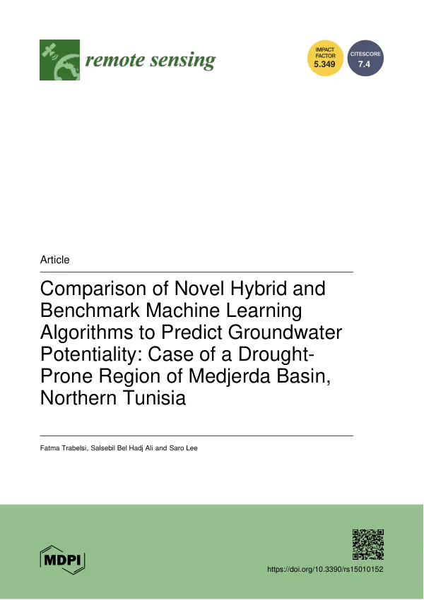 Comparison of Novel Hybrid and Benchmark Machine Learning Algorithms to Predict Groundwater Potentiality: Case of a Drought-Prone Region of Medjerda Basin, Northern Tunisia