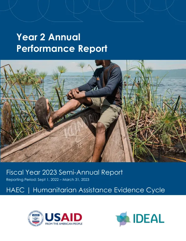 HAEC Year 2 Annual Report Fiscal Year 2023 Semi-Annual Report