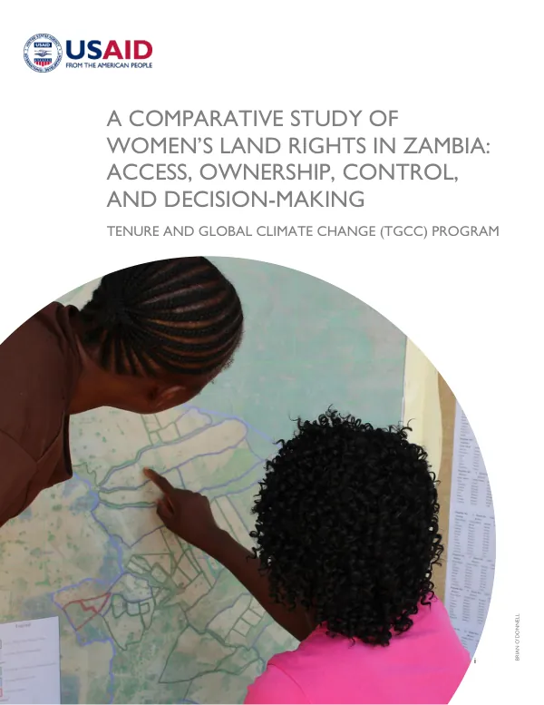 A Comparative Study of Women’s Land Rights in Zambia: Access, Ownership, Control, and Decision-Making