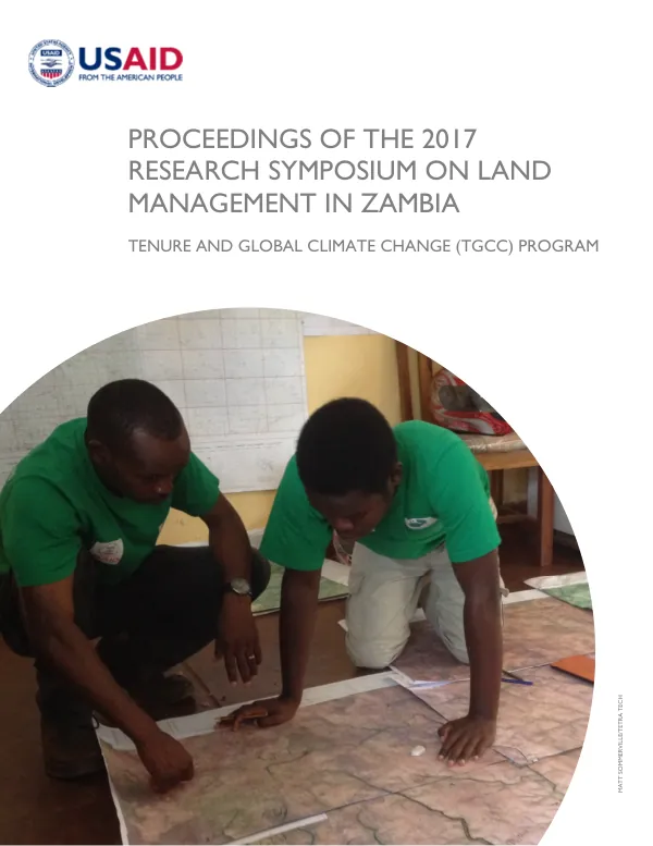 Proceedings of the 2017 Research Symposium on Customary Land Management in Zambia