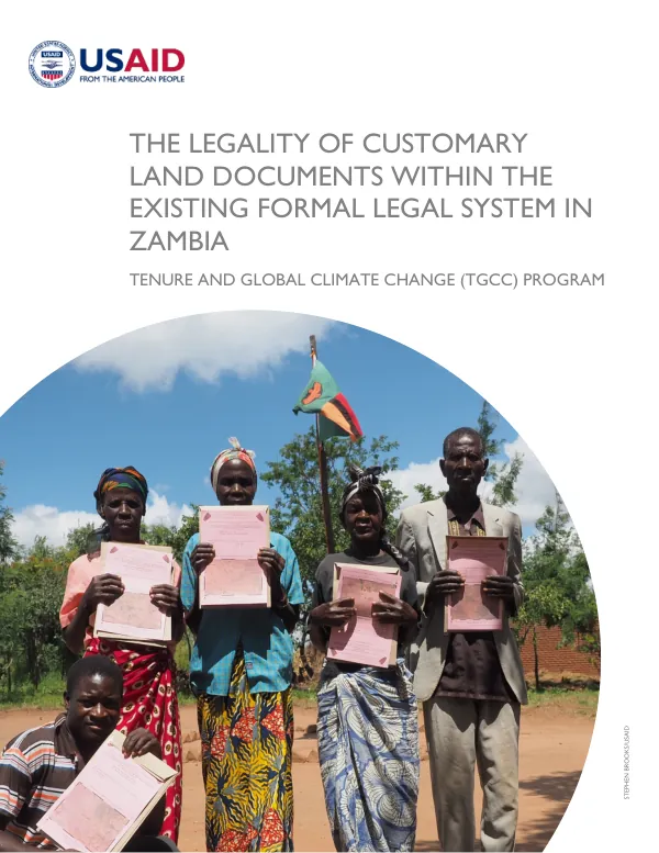 The Legality of Customary Land Documents Within the Existing Formal Legal System in Zambia