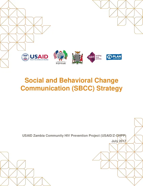 Social and Behavioral Change Communication (SBCC) Strategy for USAID/Z-CHPP