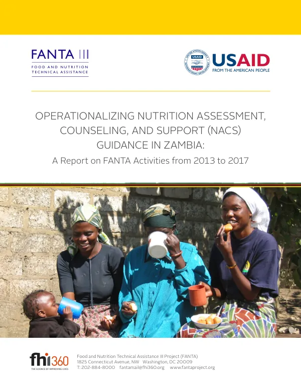 FANTA Zambia Legacy Report 2017