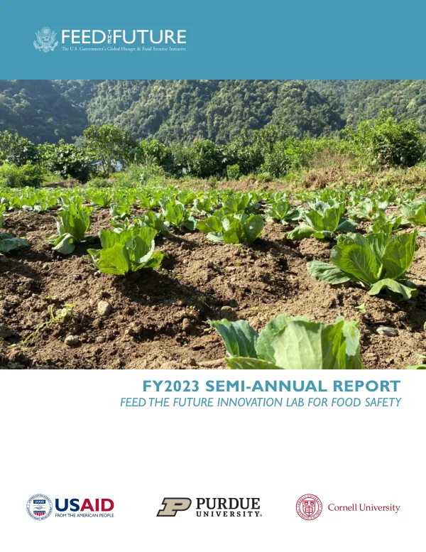 FY2023 Semi-Annual Report Feed the Future Innovation Lab for Food Safety