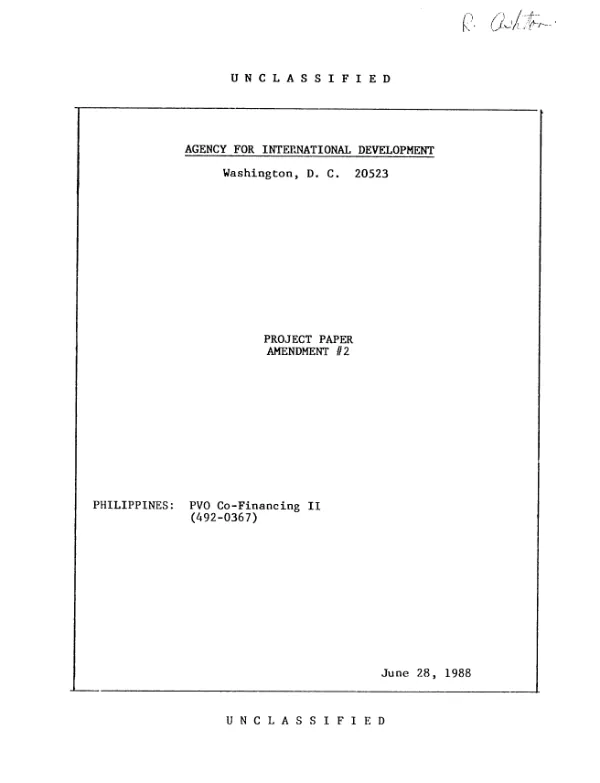 PVO co-financing II : amendment no. 2