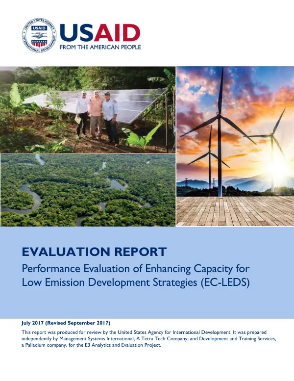 EC-LEDS Performance Evaluation Report