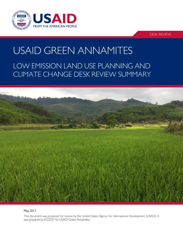 Low Emission Land Use Planning and Climate Change