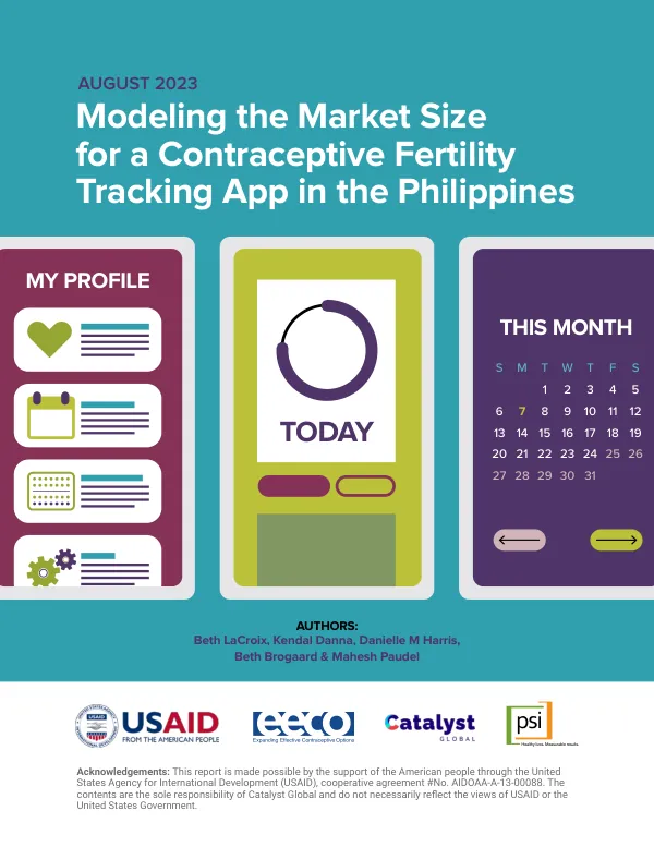 Modeling the Market Size for a Contraceptive Fertility Tracking App in the Philippines