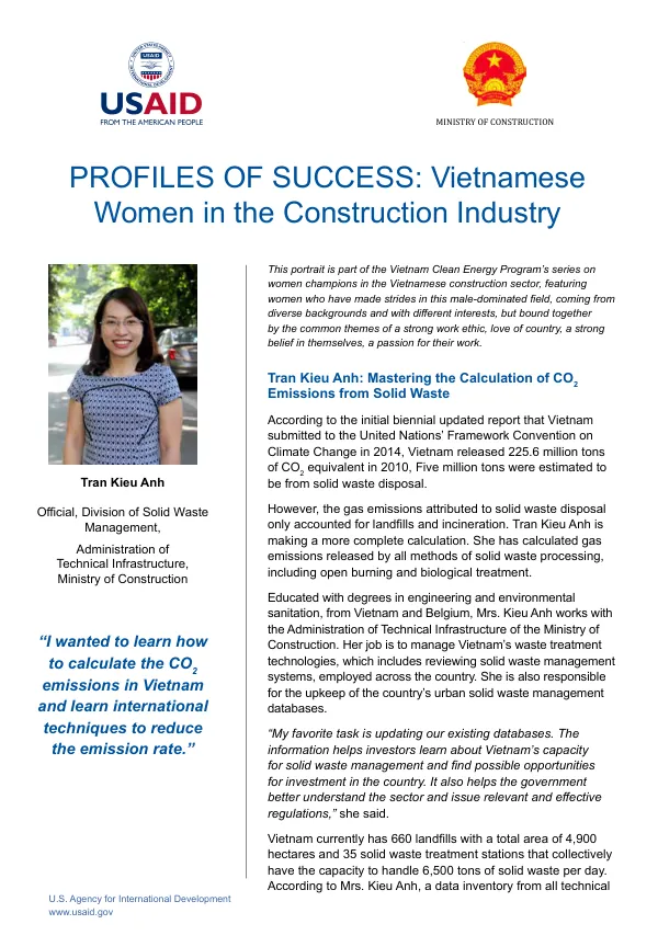 Profiles of Success: Vietnamese Women in the Construction Industry