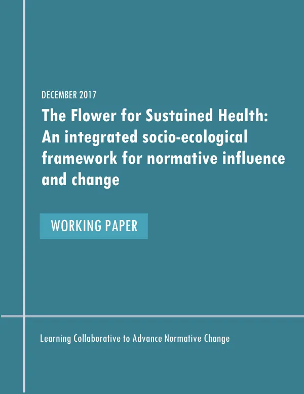 The Flower for Sustained Health: An integrated socio-ecological framework for normative influence and change
