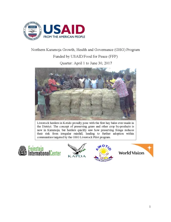 Northern Karamoja Growth, Health and Governance (GHG) Program