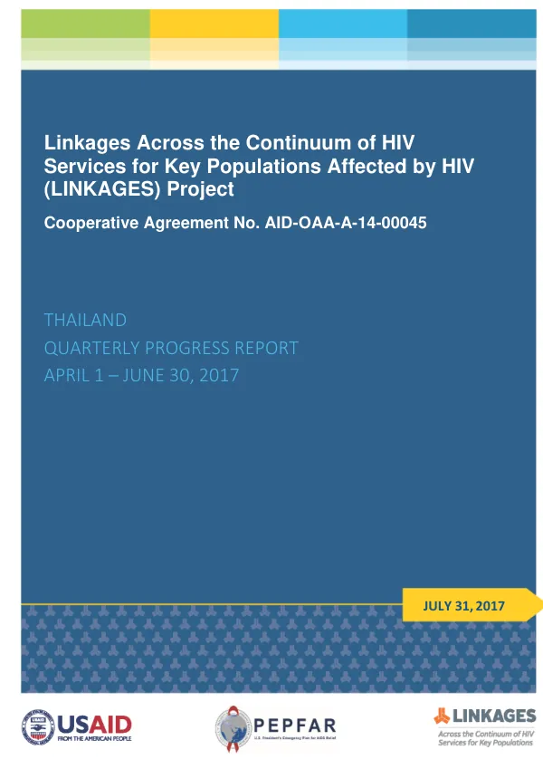 LINKAGES Quarterly Report (April 1 – June 30, 2017) – Thailand