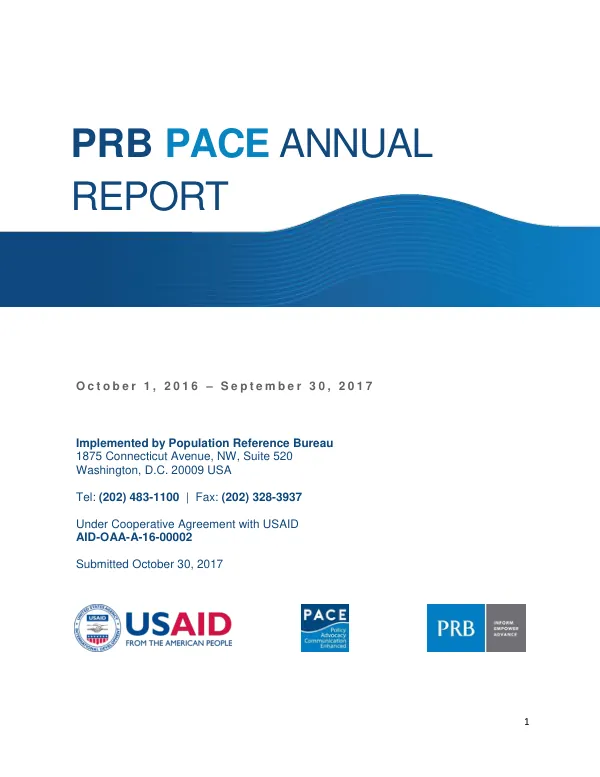 PRB PACE ANNUAL REPORT