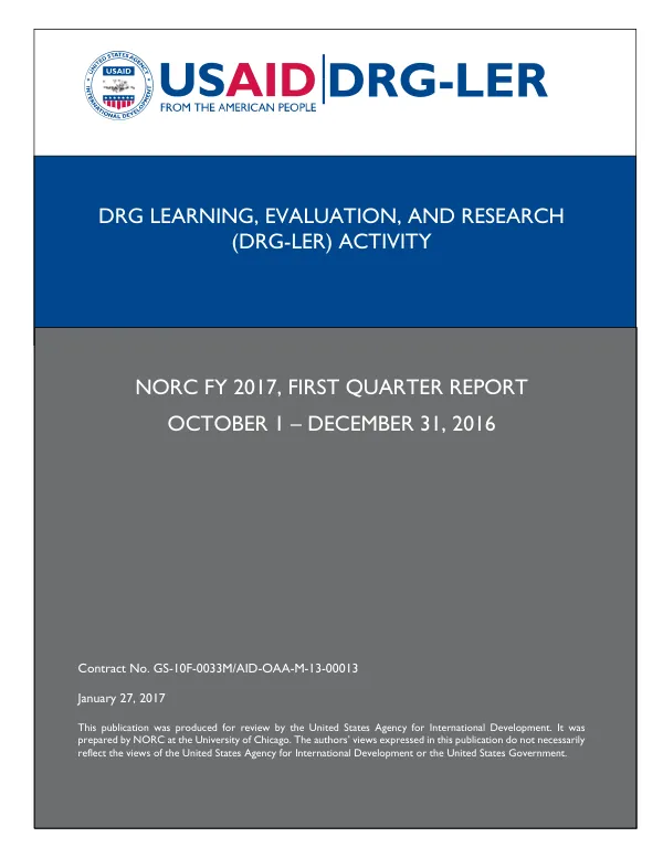 DRG-LER QUARTERLY REPORT (FY2017, Q1)