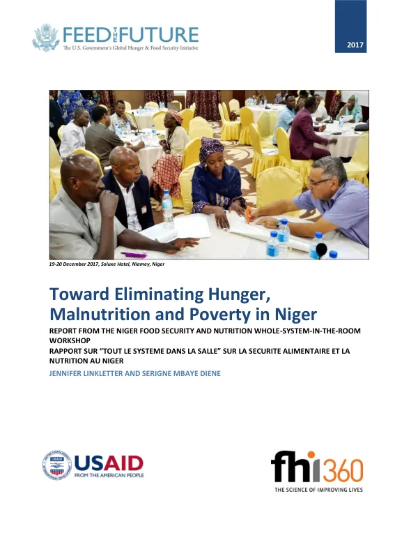 Toward Eliminating Hunger, Malnutrition and Poverty in Niger | Whole-System-in-the-Room Workshop | December 2017