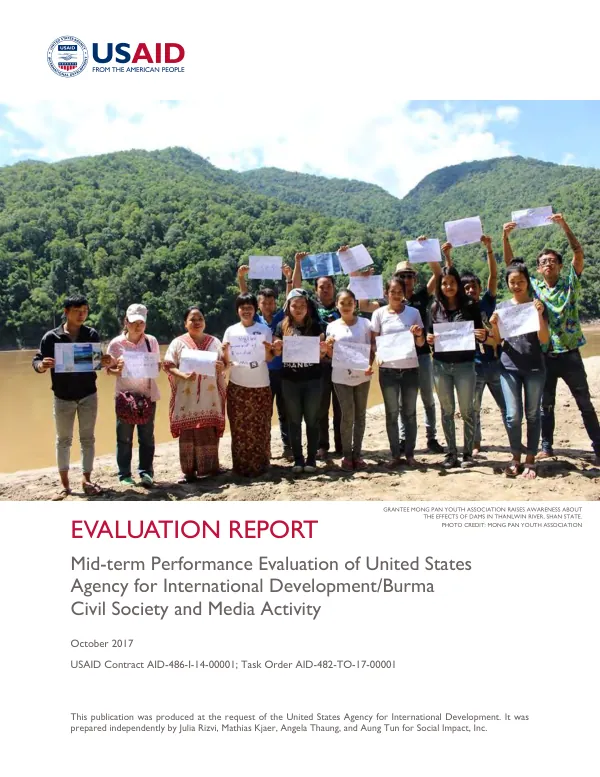 Civil Society and Media Activity Mid-term Performance Evaluation
