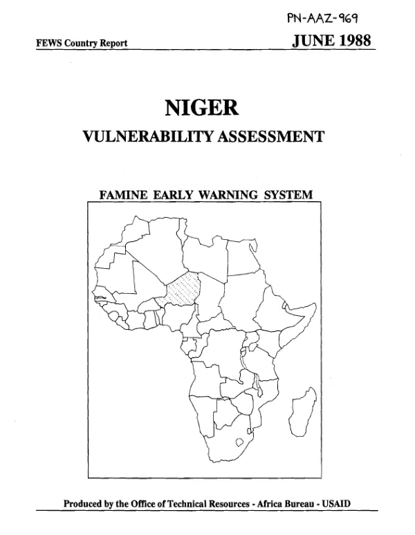 Niger : vulnerability assessment