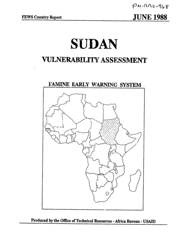 Sudan : vulnerability assessment
