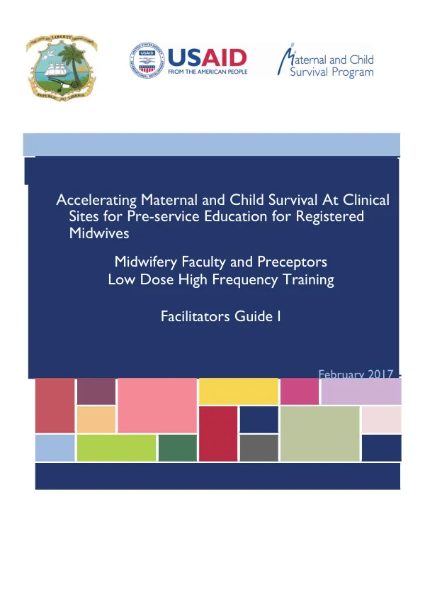 Accelerating Maternal and Child Survival At Clinical Sites for Pre-service Education for Registered Midwives
