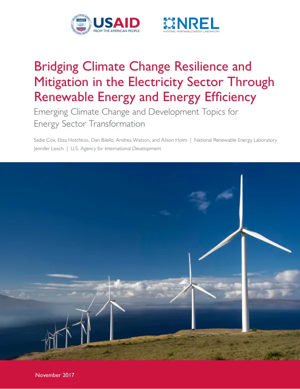 Bridging Climate Change Resilience and Mitigation in the Electricity Sector Through Renewable Energy and Energy Efficiency: Emerging Climate Change and Development Topics for Energy Sector Transformation