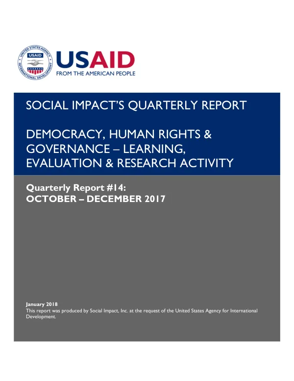 Social Impact’s Quarterly Report