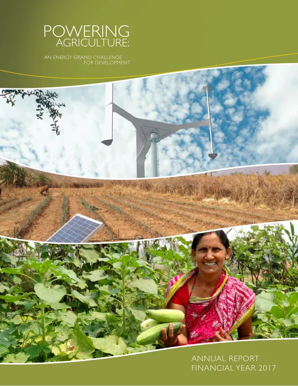 Powering Agriculture: Annual Report Financial Year 2017