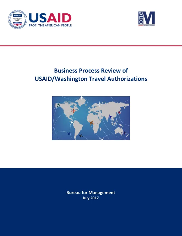 Business Process Review of USAID/Washington Travel Authorizations
