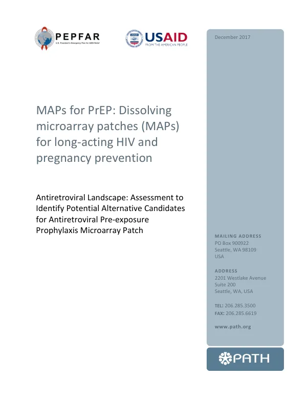 Antiretroviral Landscape: Assessment to Identify Potential Alternative Candidates for Antiretroviral Pre-exposure Prophylaxis Microarray Patch