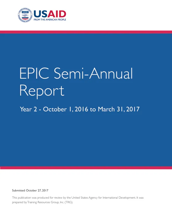USAID EPIC Year Two Semi-Annual Report