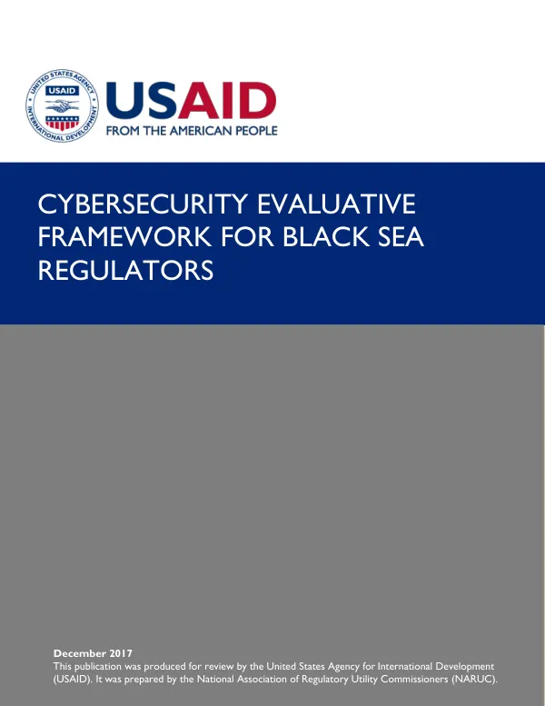 Cybersecurity Evaluative Framework for Black Sea Regulators