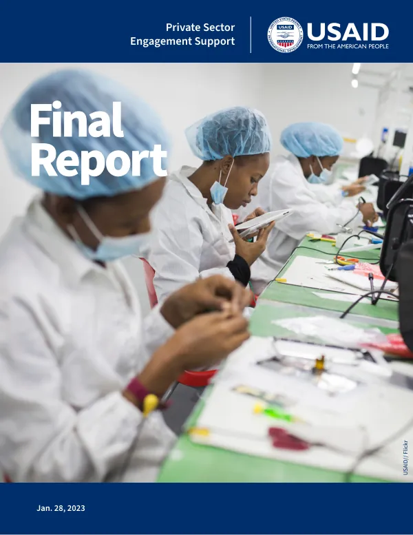 Final Report: Private Sector Engagement Support Mechanism