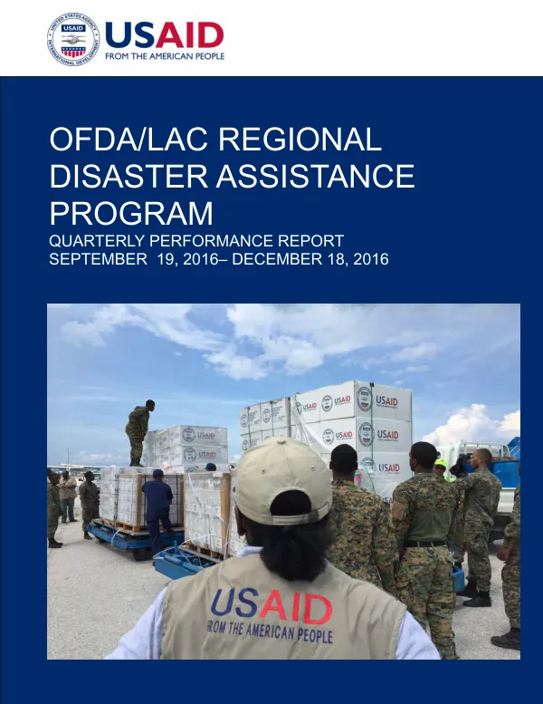 OFDA/LAC Regional Disaster Assistance Program