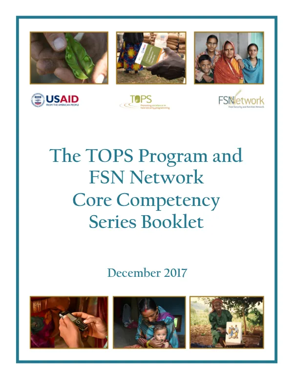 The TOPS Program and FSN Network Core Competency Series