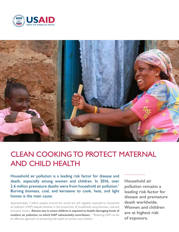 Clean Cooking to Protect Maternal and Child Health