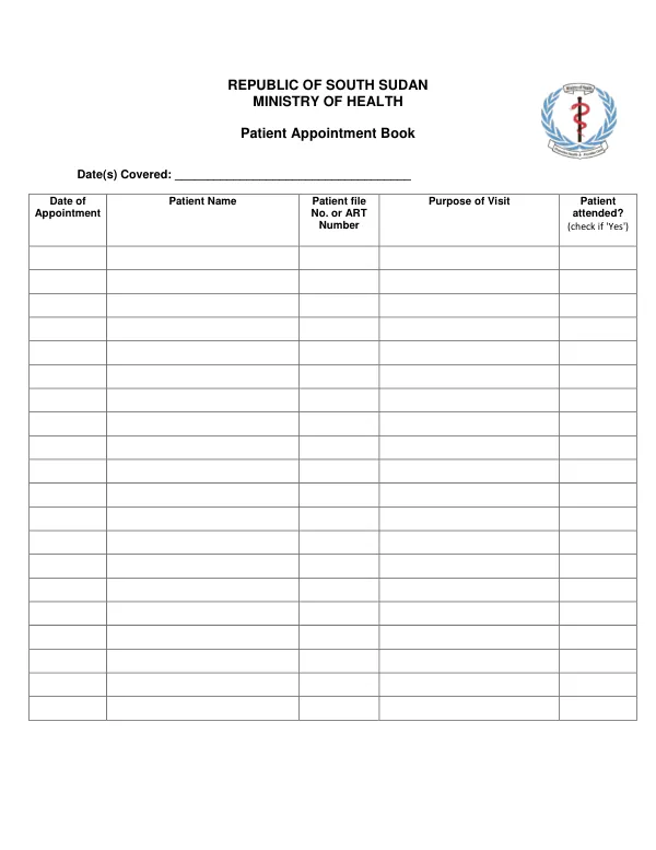 Patient Appointment Book
