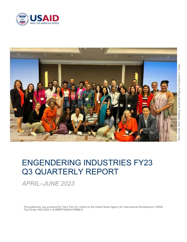 ENGENDERING INDUSTRIES FY23 Q3 QUARTERLY REPORT