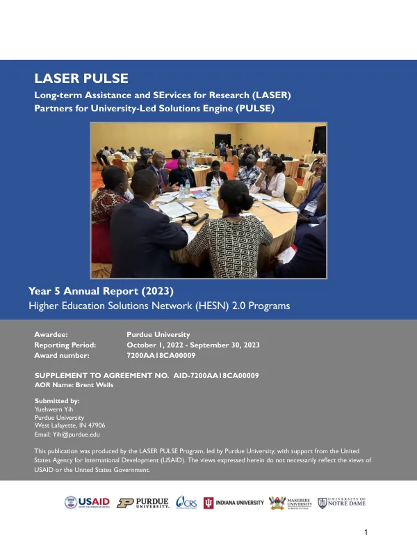 LASER PULSE FY23 (Year 5) Annual Report