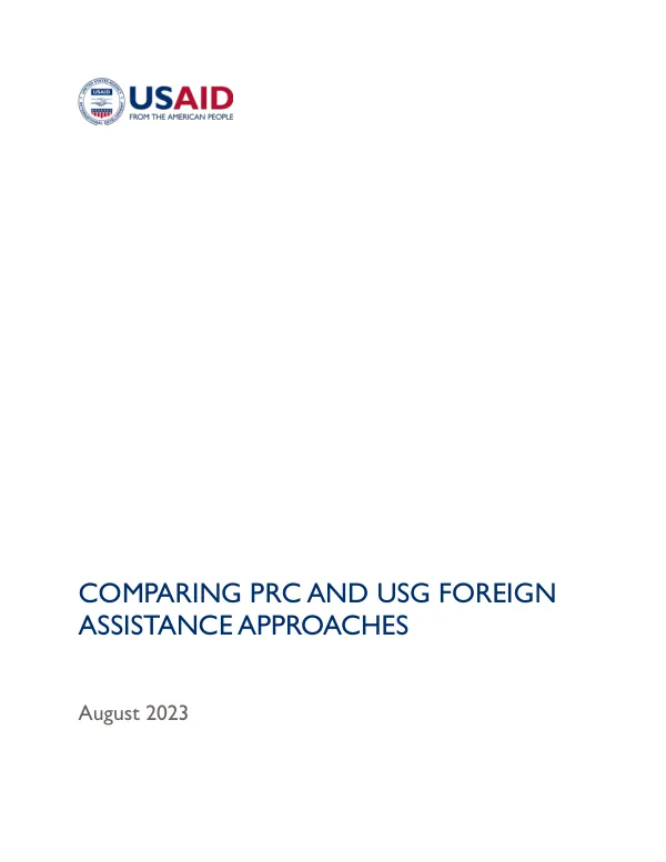 Comparing PRC and USG Foreign Assistance Approaches