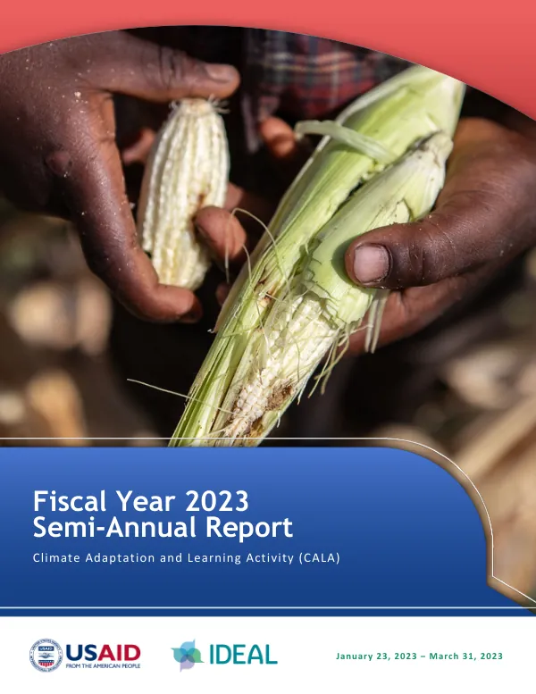 Climate Adaptation Learning Activity (CALA) Associate Award |FY23 Semi-Annual Report: January 23, 2023 – March 31, 2023