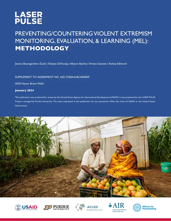 Preventing/Countering Violent Extremism Monitoring, Evaluation, & Learning (MEL): Methodology