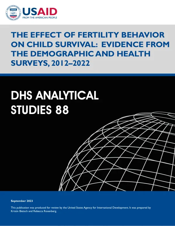 The Effect of Fertility Behavior on Child Survival: Evidence from the Demographic and Health Surveys, 2012–2022