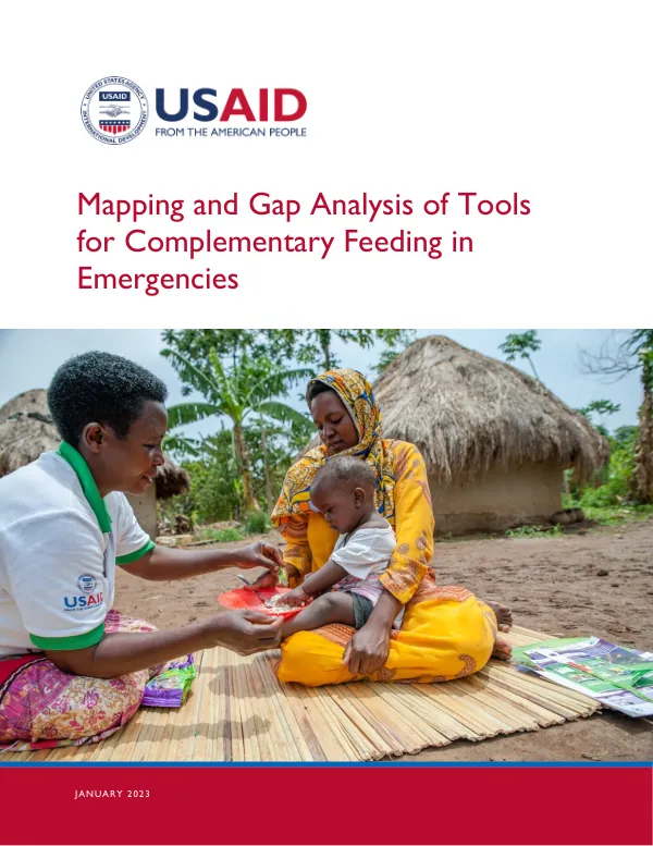 Mapping and Gap Analysis of Tools for Complementary Feeding in Emergencies