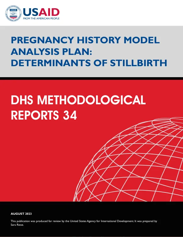 Pregnancy History Model Analysis Plan: Determinants of Stillbirth