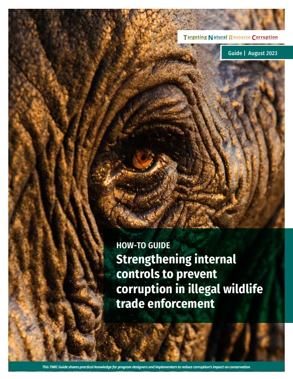 Strengthening internal controls to prevent corruption in illegal wildlife trade enforcement