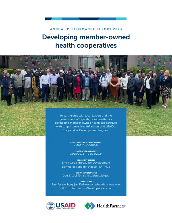Annual Performance Report 2023: Developing Member-Owned Health Cooperatives in Uganda