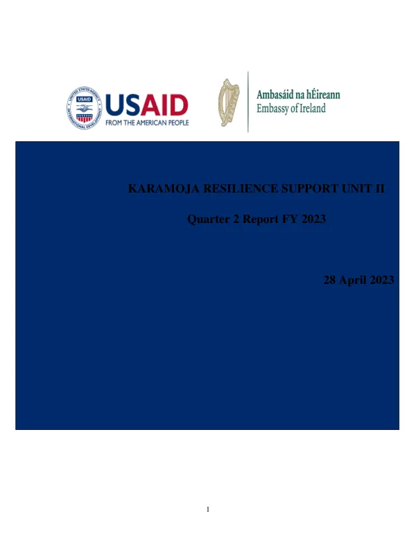 Karamoja Resilience Support Unit II Quarter 2 Report FY 2023
