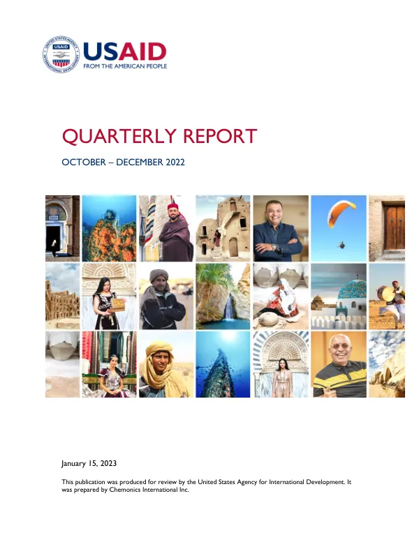 USAID VISIT TUNISIA QUARTERLY REPORT, OCTOBER – DECEMBER 2022