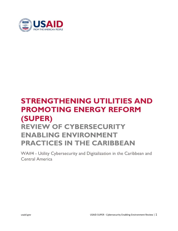 USAID SUPER Cybersecurity Enabling Environment Review