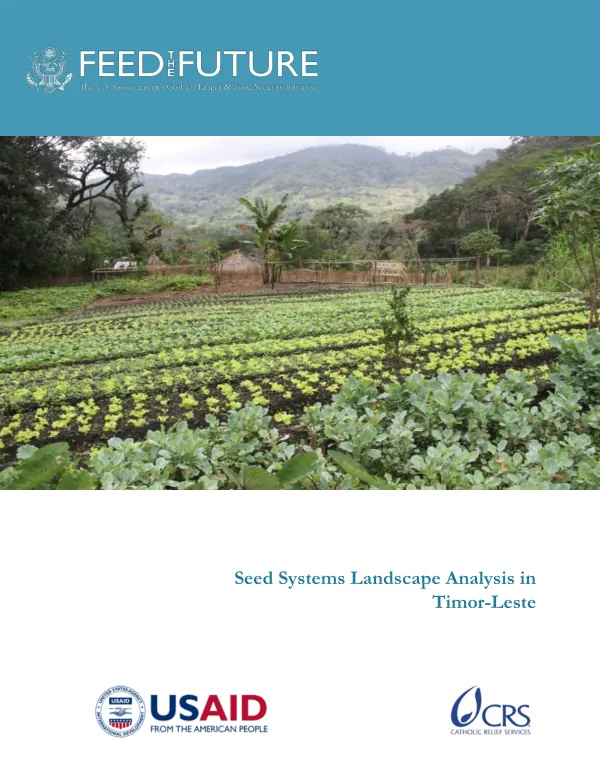 Seed Systems Landscape Analysis in Timor-Leste
